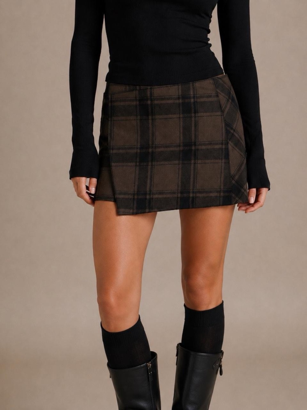 Free people Plaid Mini Skirt